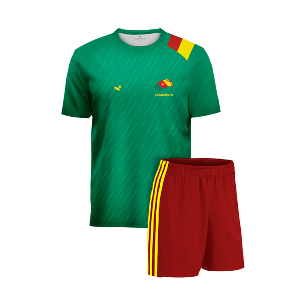 Cameroon Football Team Fans Jersey Set