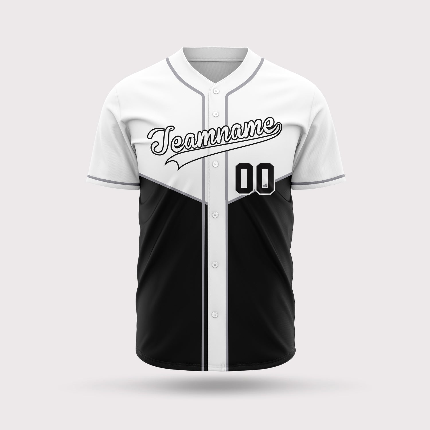 Customized Baseball Team Jersey Black and White Baseball Jerseys