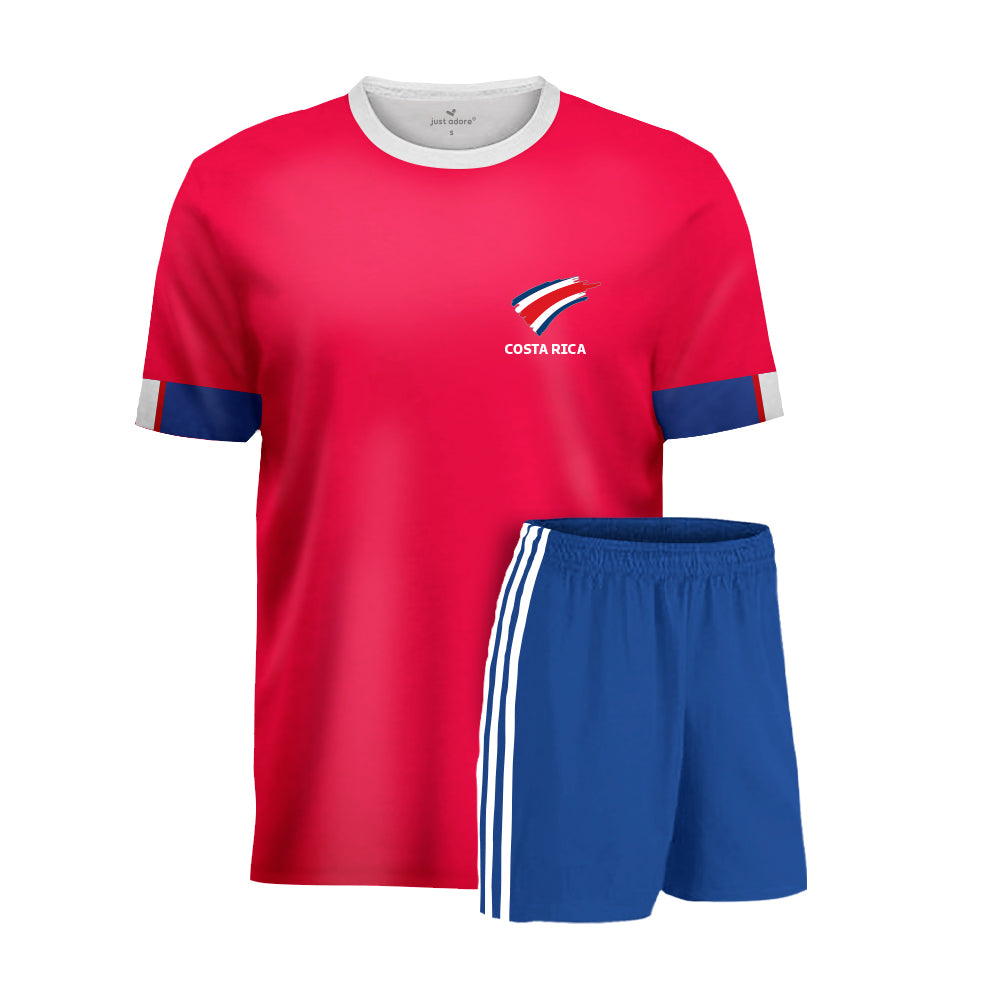 Costa Rica Football Jersey Costa Rica 2022 Home Jersey Shorts
