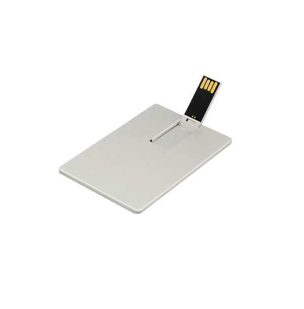 Aluminum Card Size USB Flash Drives, Blank - MOQ 50 pcs