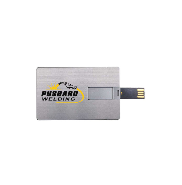 Aluminum Card Size USB Flash Drives, Blank - MOQ 50 pcs