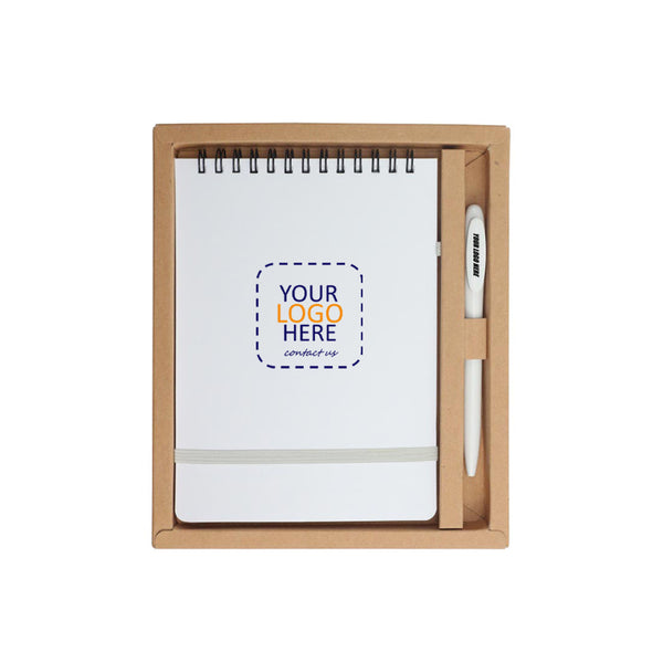 Antibacterial Notepad and Pen, Gift Set, Blank