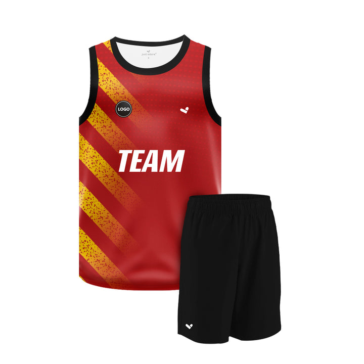 Navy color Full sublimation Basketball Jersey and Plain shorts, MOQ 6 Pcs - Just Adore