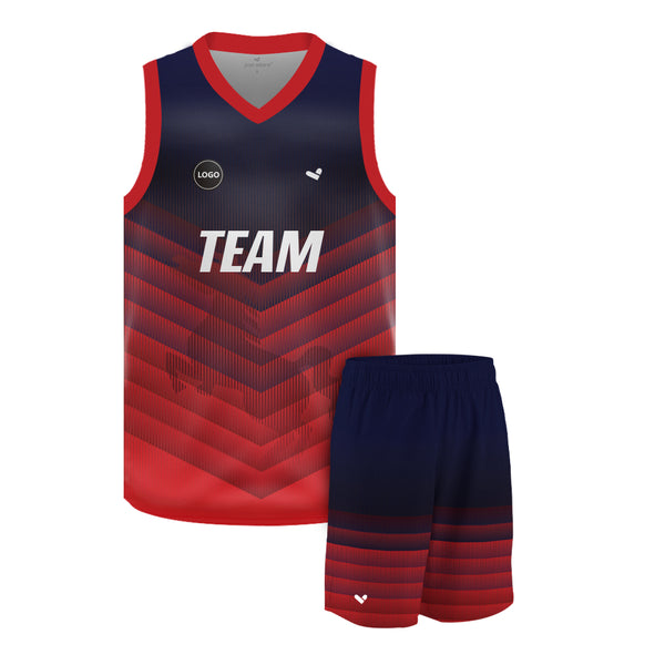 Digital Printed Basketball Jersey and shorts bulk, MOQ 6 Pcs