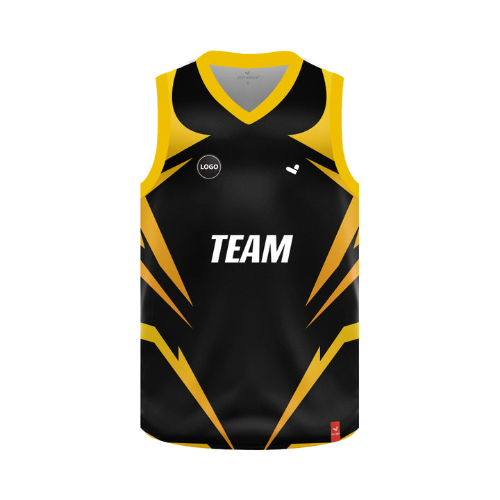 Basketball Jersey Wholesale Black and Yellow Basketball Outfit
