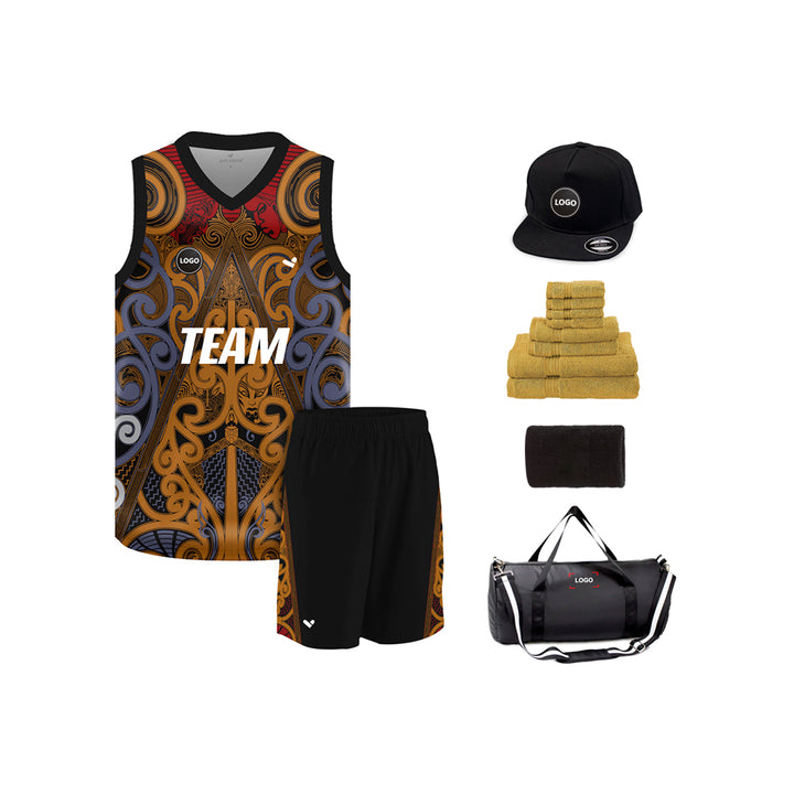 Multicolor sublimation Basketball Team Jersey and shorts, MOQ 6 Pcs - Just Adore