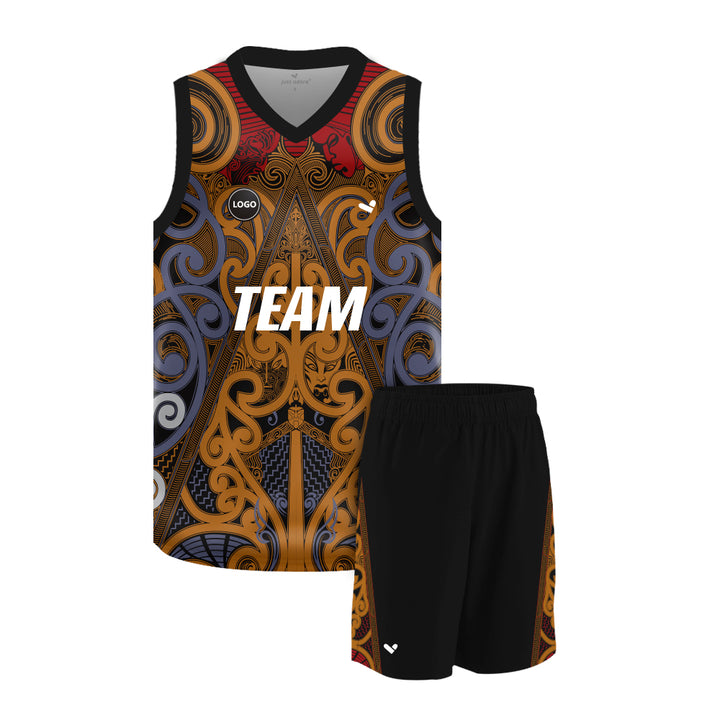 Multicolor sublimation Basketball Team Jersey and shorts, MOQ 6 Pcs - Just Adore