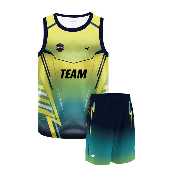 Full Sublimation Basketball Team Uniform Jersey and Shorts - MOQ 6 Pcs - Just Adore