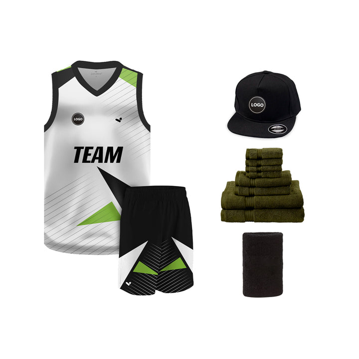 Multicolor Digital printed basketball Team jersey and Shorts, MOQ 6 Pcs - Just Adore