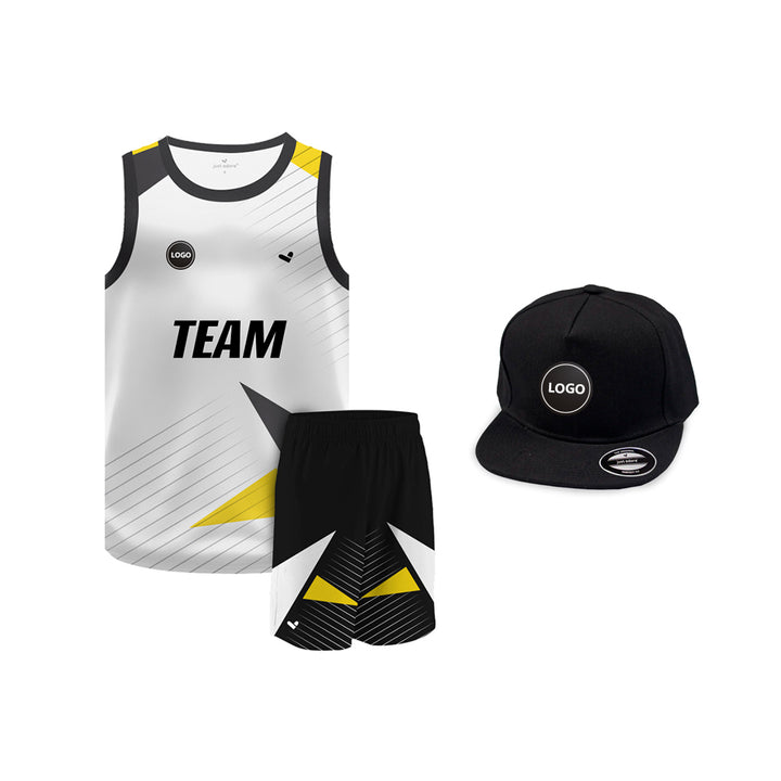 Multicolor Digital printed basketball Team jersey and Shorts, MOQ 6 Pcs - Just Adore