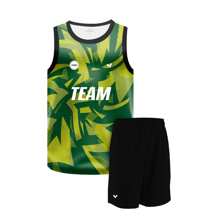 Wholesale Digital printed basketball uniform jersey and Plain Shorts, MOQ 6 Pcs - Just Adore