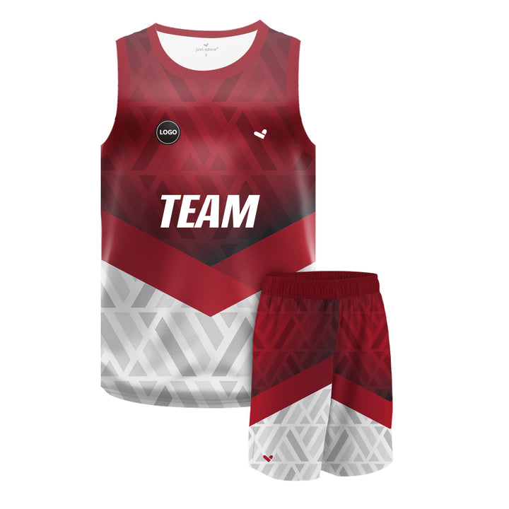 Sublimation basketball uniforms jersey and Shorts Wholesale, MOQ 6 Pcs - Just Adore