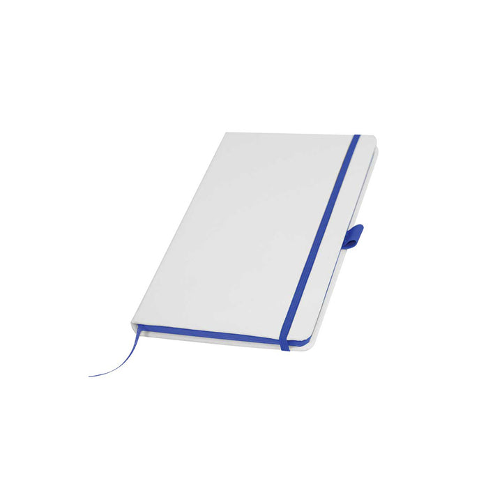 White PU Leather Cover Notebooks, Blank - Just Adore