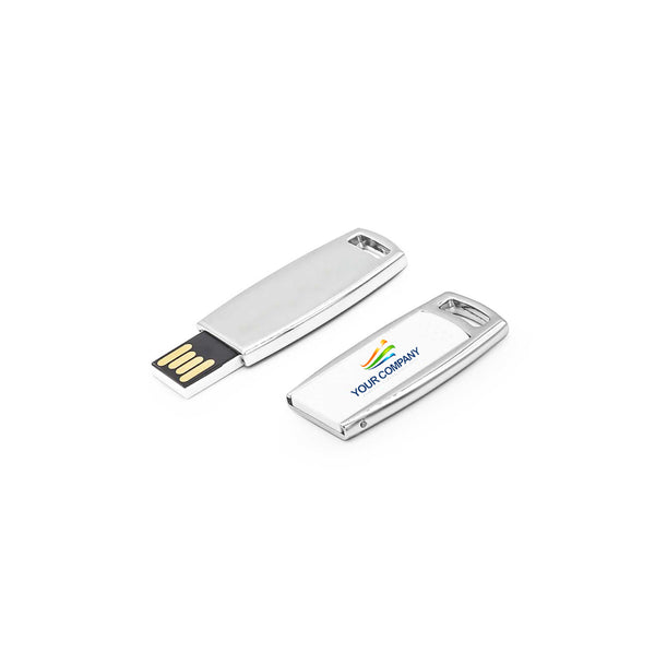 Slim Metal case USB Flash Drives, Blank - MOQ 50 pcs