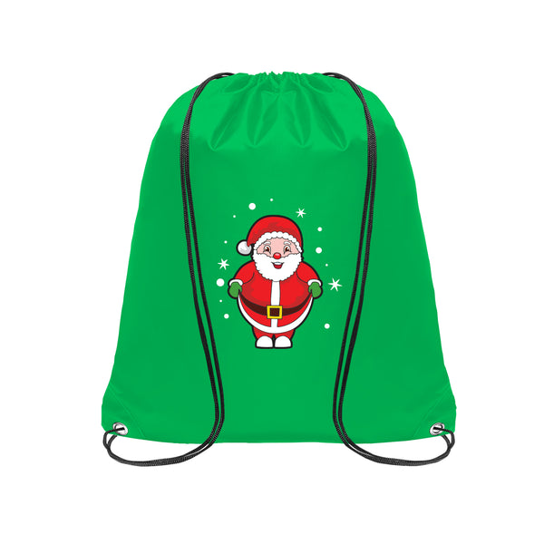 Christmas Santa Drawstring Bag