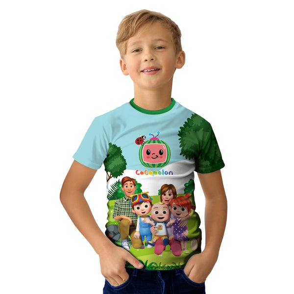 Cocomelon Multicolor Printed Kids Tshirt