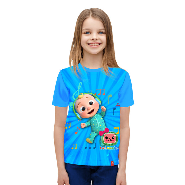 Cocomelon Sublimation Printed Kids Tshirt