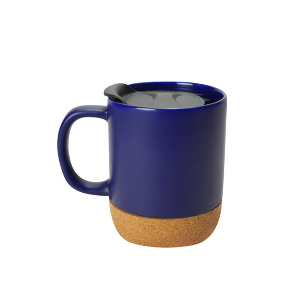 Coffee Mugs with Lid and Cork Base, Blank