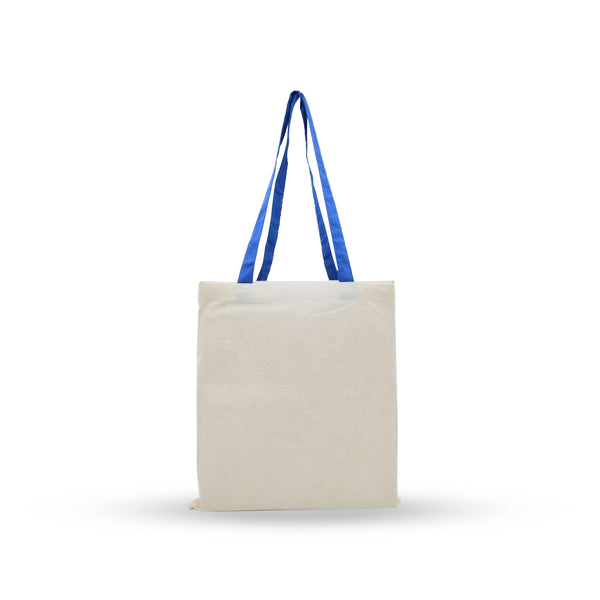 Cotton Bag with color Handle (135gsm), Blank