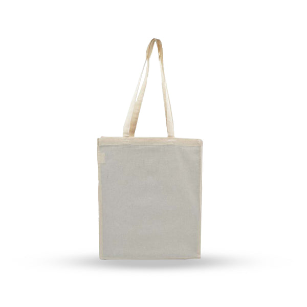 Cotton Canvas Bag with Gusset and Base, 150 GSM, Blank