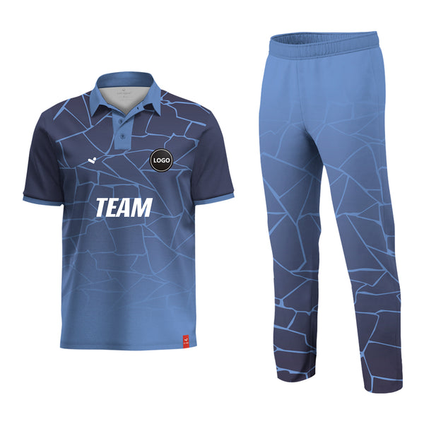 Full Digital Printed Cricket Team Uniform kits Wholesale, MOQ - 11 Sets