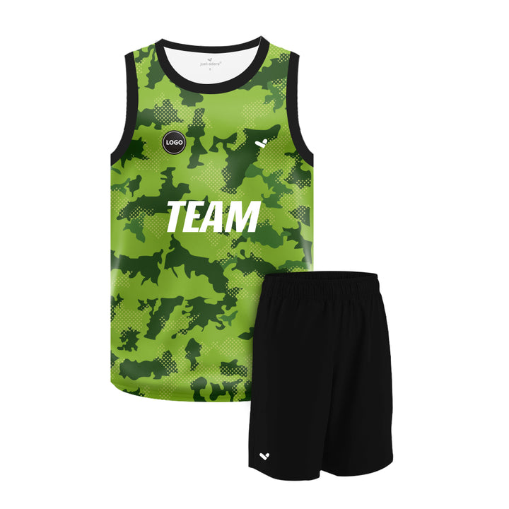 Youth Basketball Uniform set, Jersey and Plain Shorts MOQ 6 Pcs - Just Adore