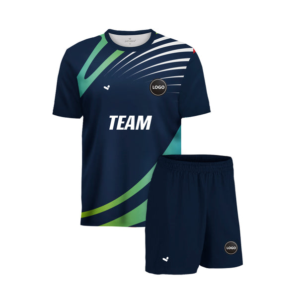Custom styled Football Sportswear Uniform Jersey and shorts, MOQ 11 Pcs