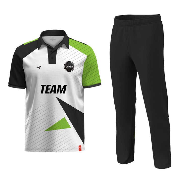 Black and Yellow Cricket Printed jersey and Plain Pant - MOQ 11 Sets - Just Adore