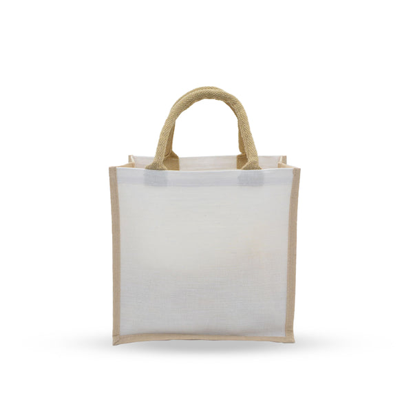 Two tone Juco Bag, Reusable, Blank