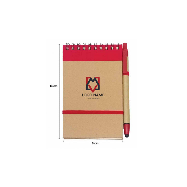 Eco-friendly notebook with stylus pen, Blank - Just Adore