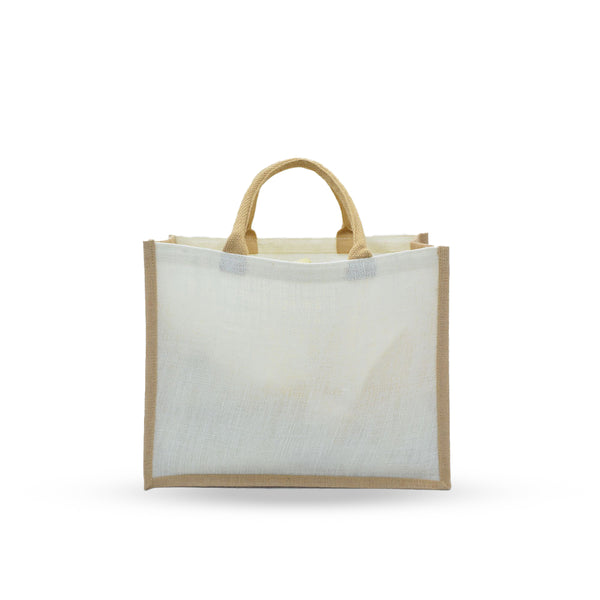 Environmentally friendly, Two Tone Jute Bag, Blank