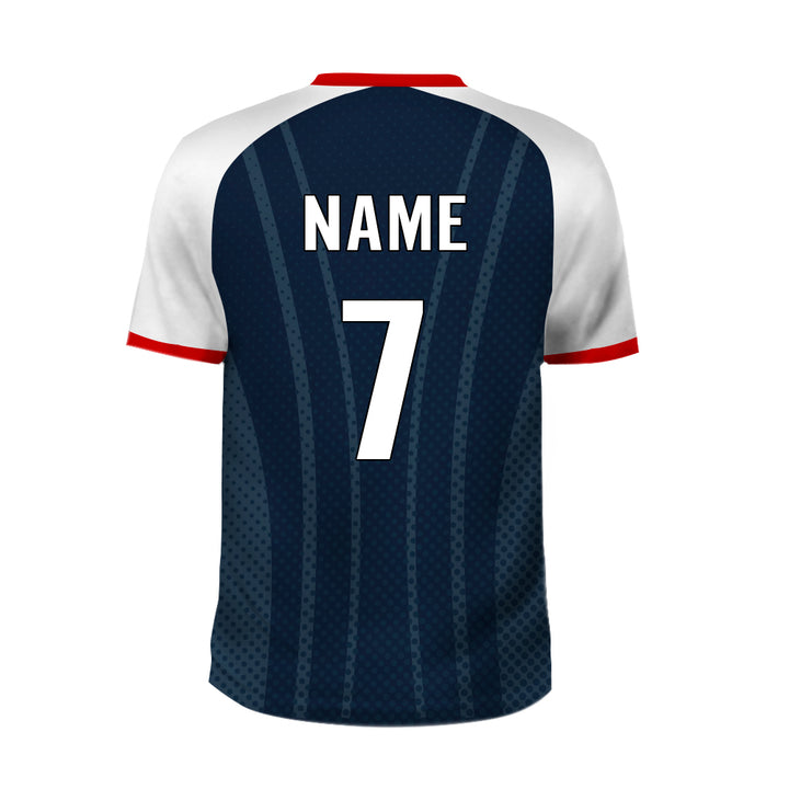 Customized soccer jersey with name and number, MOQ 11 Pcs - Just Adore