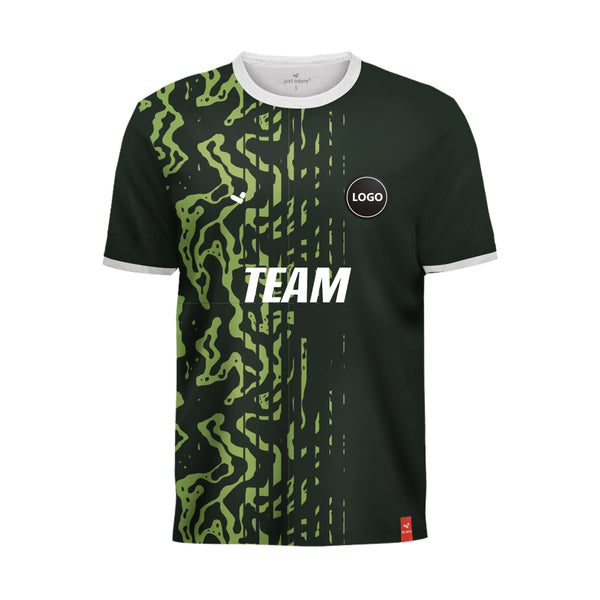 Green Football team uniform jersey wholesale, MOQ 11 Pcs