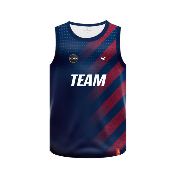 Navy color Sublimation basketball team Jersey MOQ 6 Pcs