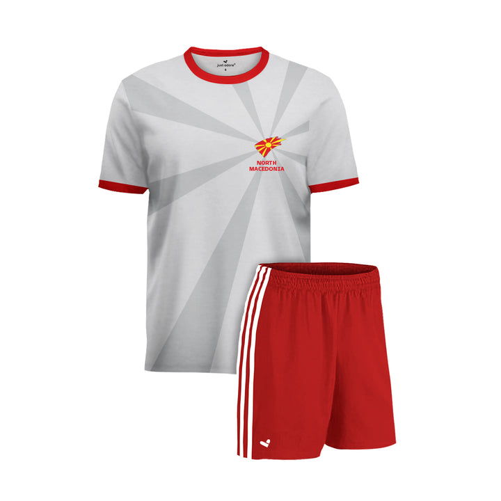 North Macedonia Football Team Fans Away Jersey Set - Just Adore