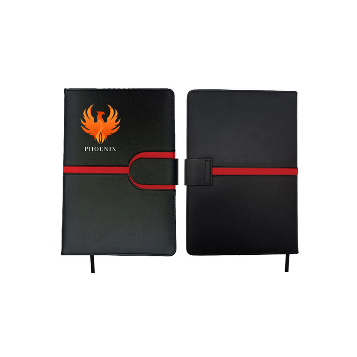 A5 Notebook with Magnetic Lock Strap, Blank - Just Adore