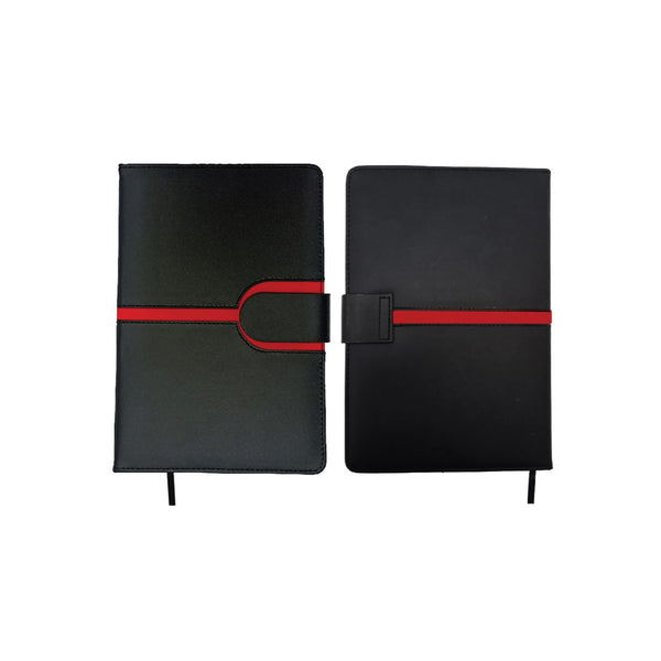A5 Notebook with Magnetic Lock Strap, Blank - MOQ 50 pcs