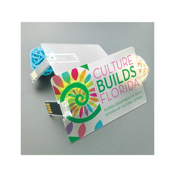 Transparent USB Flash Drives, Blank - MOQ 50 pcs