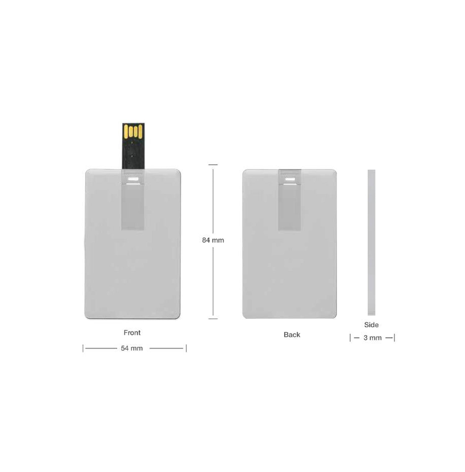 PVC USB flash drive - Transparent USB with custom logo – Just Adore®