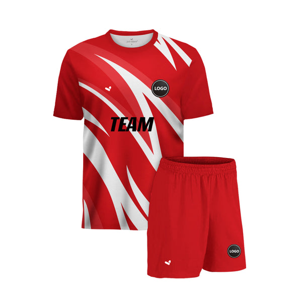 Personalised Soccer Jersey and Shorts for Youth, MOQ 11 Pcs