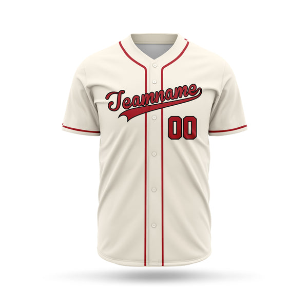 Baseball Team Jersey with personalized name and number, MOQ - 9 Pcs