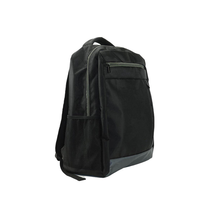 Black Backpack with zipper and shoulder strap, Blank - Just Adore