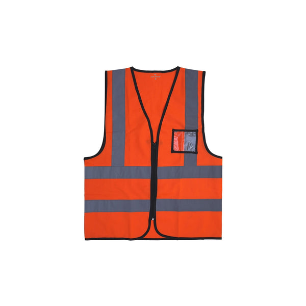 Reflective Safety Vest with Zipper and Id pocket, Unisex