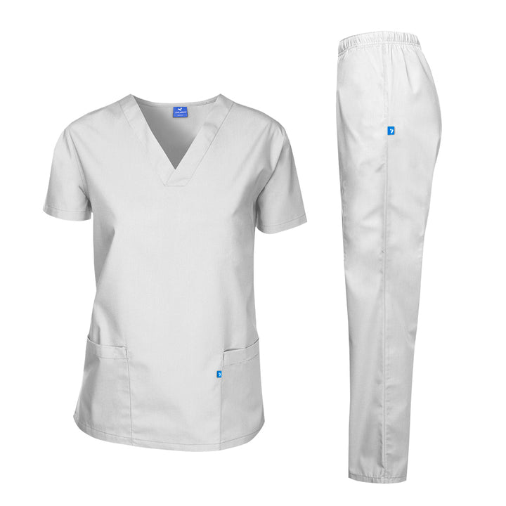 Stretchable Medical Scrub Suit Set - Unisex - Just Adore