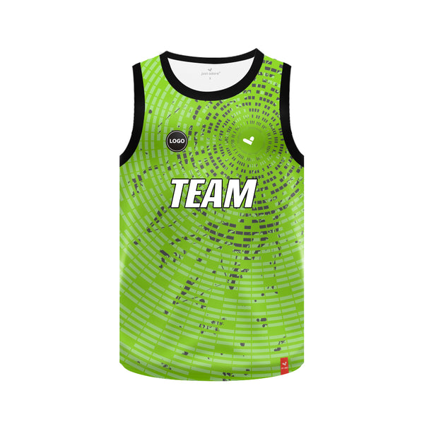 Green Basketball jersey sublimation printed,  MOQ 6 Pcs
