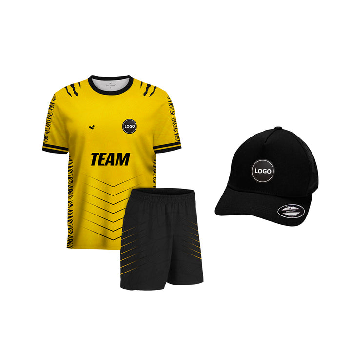 Soccer Team Uniform Set - Jersey & Shorts - Full Sublimation, MOQ - 11 Sets - Just Adore