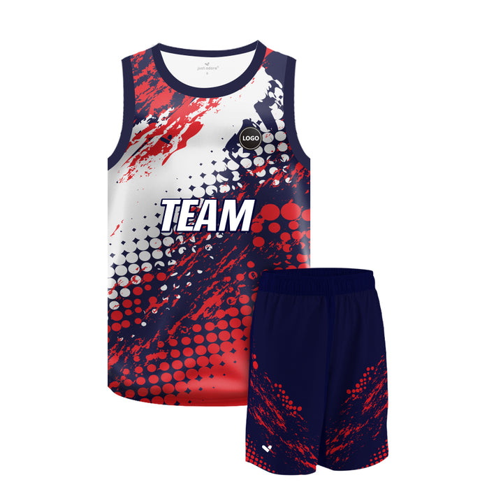 Digital printed Basketball Team Uniform Jersey and Shorts - MOQ 6 Pcs - Just Adore