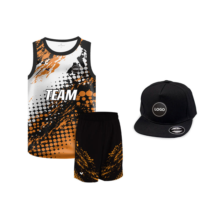 Digital printed Basketball Team Uniform Jersey and Shorts - MOQ 6 Pcs - Just Adore