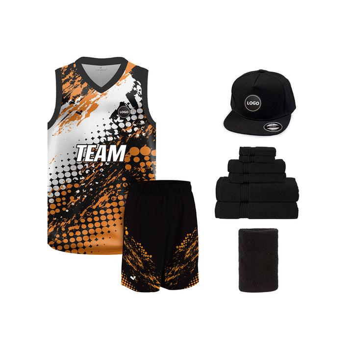 Digital printed Basketball Team Uniform Jersey and Shorts - MOQ 6 Pcs - Just Adore