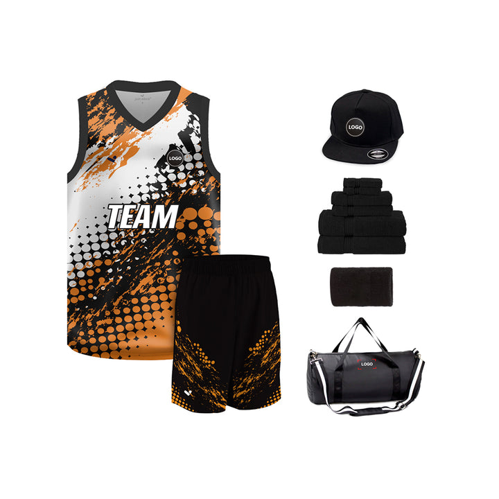 Digital printed Basketball Team Uniform Jersey and Shorts - MOQ 6 Pcs - Just Adore